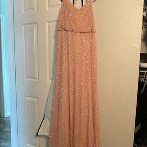 Adrianna Papell bridesmaid dress size 12 blush